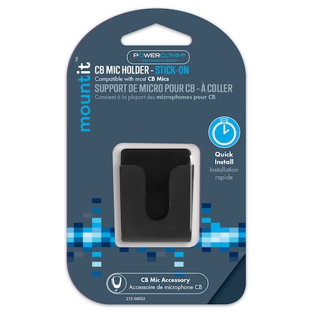 Powercomm Mic Holder Adhesive Stick-on Plastic 215-56502